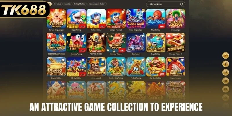 An attractive game collection to experience