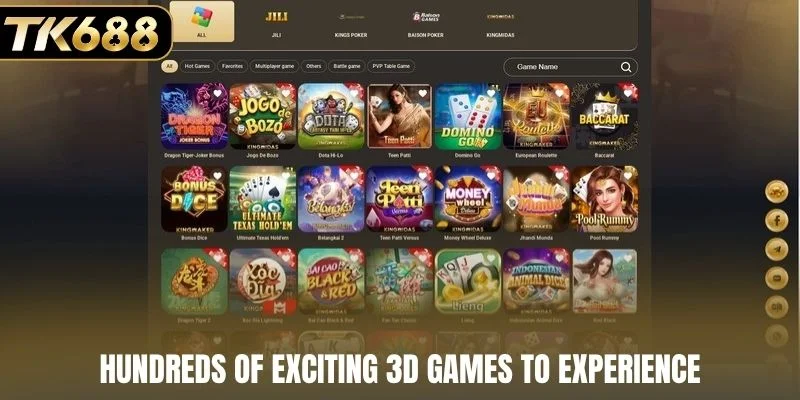 Hundreds of exciting 3D games to experience