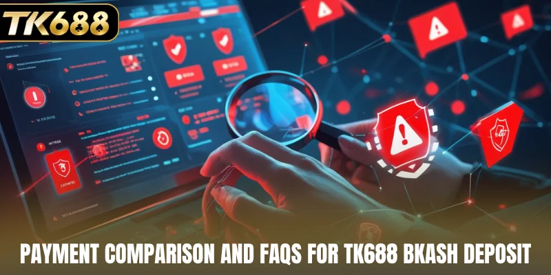 Payment comparison and FAQs for TK688 bKash deposit